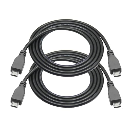 Maixbomr Micro USB Charging Data Cable, 1M/3.2FT USB 2.0 Micro USB Male to Micro USB Male Cable with OTG Feature, Compatible Cell Phone, Tablet, MP3 Player, Game Controller, Headset(2Pcs), Grey