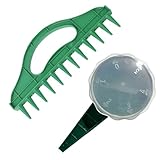 LKJAUOZ 2 Stück Aussaathilfe Set, Samen Spender mit 12 Löchern, Garten Handpflanzer Säwerkzeug, Samen Abstandshalter für die Gartenarbeit