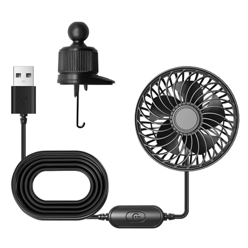 Ventilator für LKW, tragbare Klimaanlage, 3 Geschwindigkeitsstufen, 5 V, für Fahrer, für Golf, Flugzeug, Camping, LKW, Wohnmobil, Fahrzeug, LKW