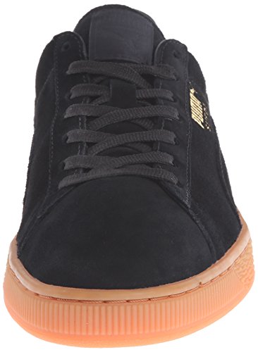 PUMA Unisex-Adult Suede Winter Gum-u, Black/Team Gold, 4 D US