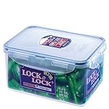 LocknLock PP Classic Vorratsdose, 2,3 L, 232 x 165 x 95 mm, 100 % luft- und wasserdicht, Cleveres Verschluss-System, Frischhaltedose für Kühlschrank & Gefrierfach