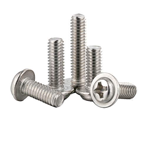 Vis M3 tête cylindrique inox 304 anti-corrosion avec coussinet