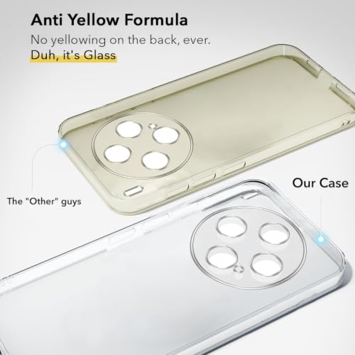 Image of Jkobi Lifetime Anti-Yellow Clear Back Case Cover for Vivo X300 5G (Sleek Hard Crystal | Shockproof and Camera Protection)
