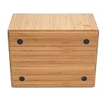 Bamboo Storage Box, 9”x12”x 6”, Durable Bin w/ Handles, Stackable - For Toys Bedding Clothes Baby Essentials Arts… - Image 4