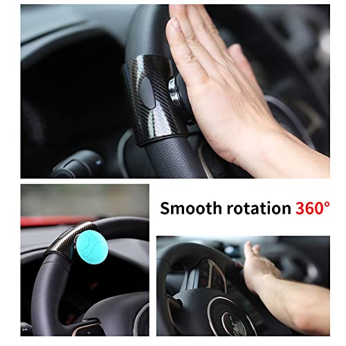Na Steering Wheel Spinner, Silicone Power Handle, Steering Wheel Knob, No Tools Required (Blue) #TOP2