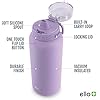 Ello Cooper 22oz Stainless Steel Water Bottle with Straw and Carry Handle, Double Walled and Vacuum Insulated Metal, Leak Proof Locking Lid with Soft Silicone Spout, Reusable, BPA Free, Lilac
