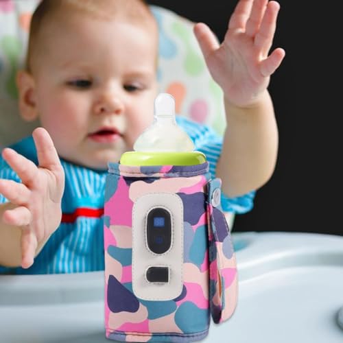 Car Baby Bottle Warmer, USB Milk Heat Keeper, Portable Baby Bottle Warmer, Rapid Heating Bottle Warmer, Baby Milk Warmer For Travel, Bottle Warmer With Temperature Display, USB-Powered Milk Warmer, - Image 5