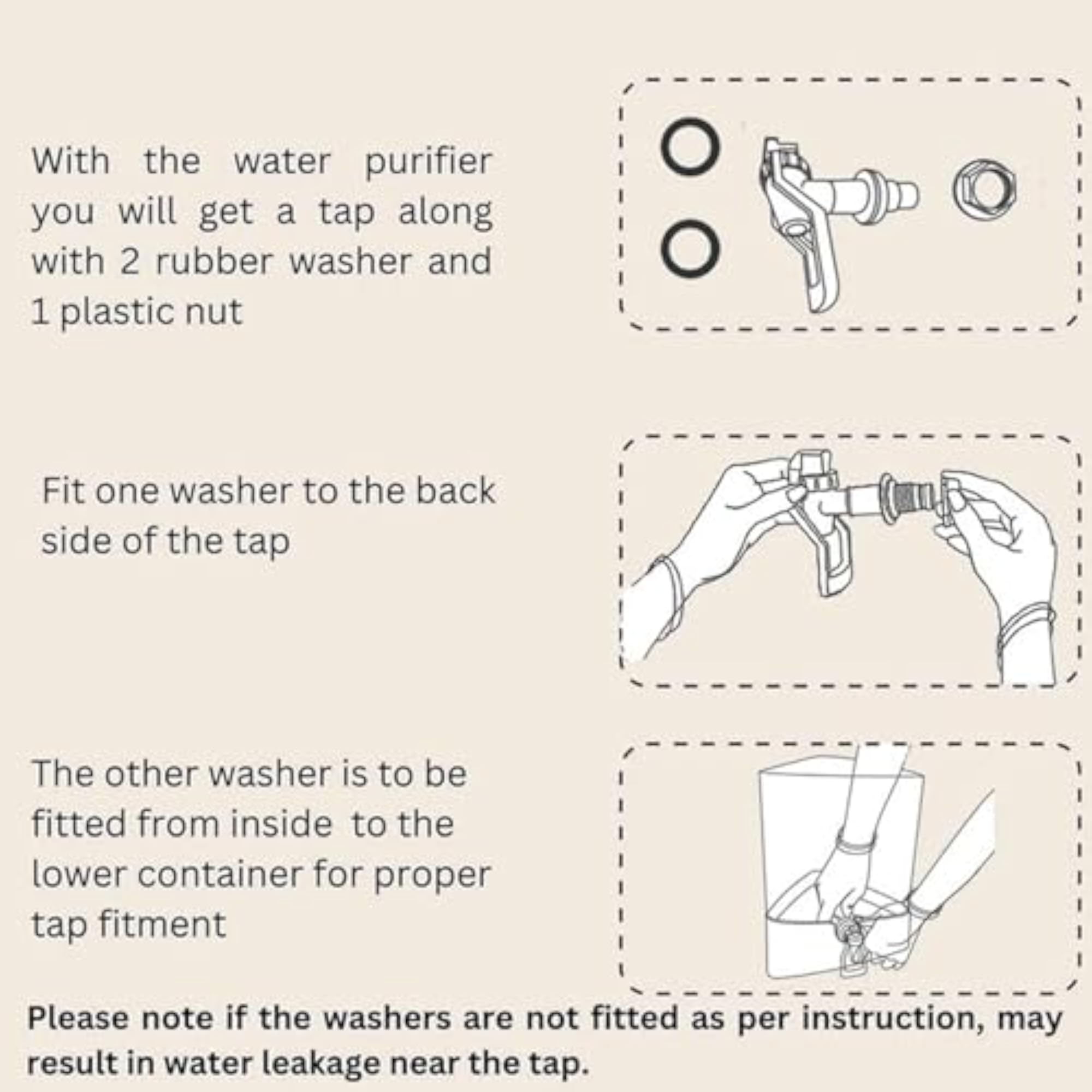 Tap Compatible with HUL Pureit Water Purifier, Leak-Proof Design