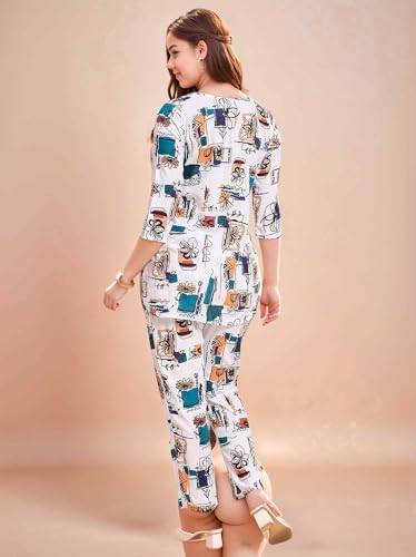 Image of RICHIK Women's Co-ord Set|Kurta Set for Women|Printed Kurta with Pant|Co-ord Set