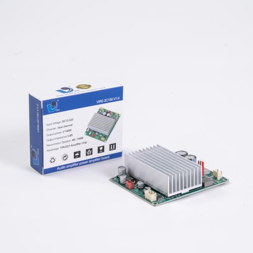 Image of VIRE-2C150 V1.0 | 150W*2 Dual Channel Pure Rear Stage Digital Amplifier Board TPA3221 Class D | DC 12V-24V Power | High Power Subwoofer AMP for DIY Speaker, Car Audio, Home Theater, Robotics