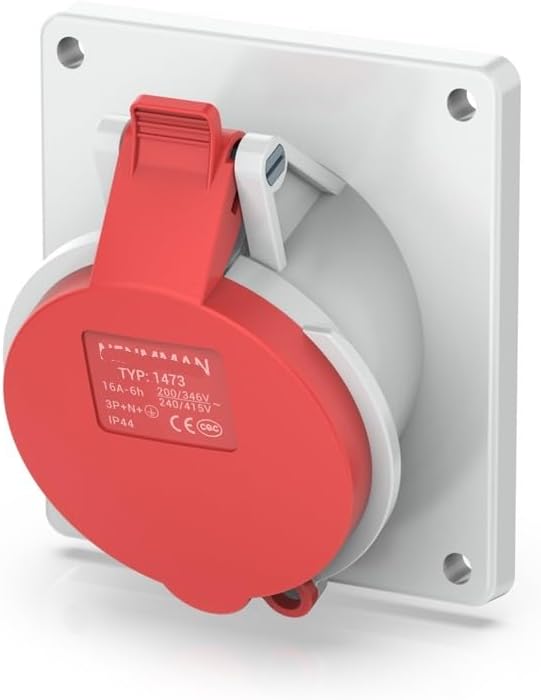 Concealed oblique plug industrial socket IP44 outdoor aviation 16A 32A 63A(32A 4P IP44)