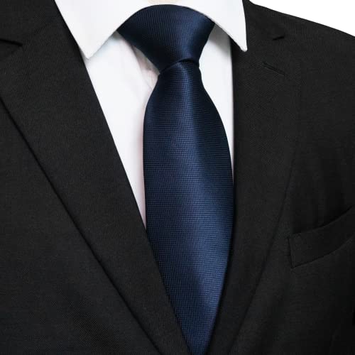 Image of JEMYGINS Solid Color Tie Mens Necktie for Business and Wedding