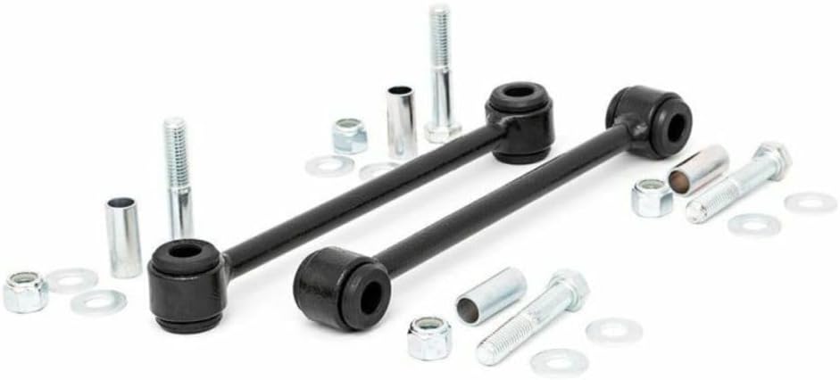 Sway Bar Linkage 1pc Stabilizer Suspension Rear Left Driver or Right Passenger Side Steel for Jeep for Wrangler 3.8L 2007-2011 & 3.6L 2012-2017 2.5" 4.0" Lift Height Black
