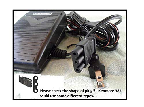 Complete Foot Pedal + Cord #033770217 For SOME Kenmore 385 Series, Singer from