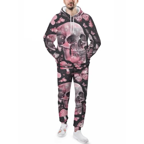 Survêtement squelette pour homme : ensemble jogging décontracté avec imprimé animal