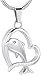 Produktbild LBBYLFFF Halskette Süße Halskette Delphin Halskette Schmuck für Tier/Habe Asche Anhänger Souvenir Souvenir Silber Silber Souvenir