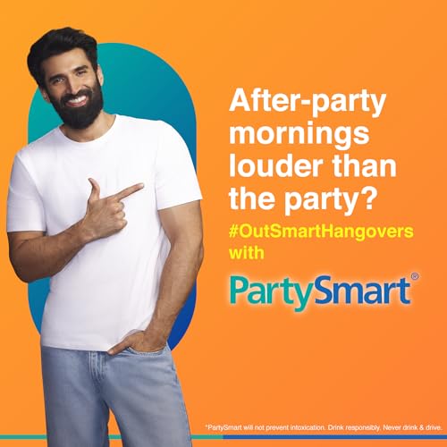 Himalaya PartySmart | 25 Capsules |Hangover Prevention For Better Morning| Supports Liver | Herbal Solution, Safe, Effective & Clinically Proven