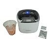 iSonic DS400B (PET) Miniaturized Commercial Ultrasonic Denture/Aligner/Retainer Cleaner, Burs and Files for dental offices, 110V 50W
