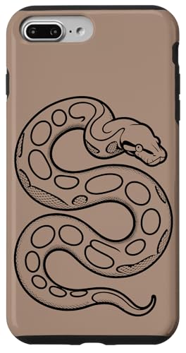 Ball Python Sketch �~�j�}���X�g�� - �u���E�� �X�}�z�P�[�X iPhone 7 Plus/8 Plus �p