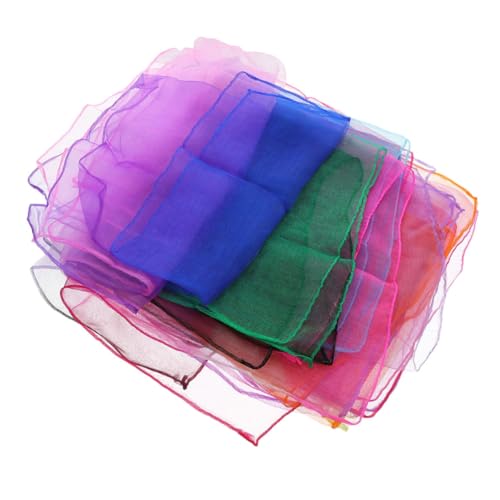 KESYOO 15pcs Colorful Performance Scarves for Dance and Juggling Vibrant Movement Scarves for Music and Dance Performances Ideal Dance Props for and