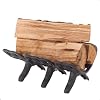 18 inch Fireplace Grate Heavy Duty, Cast Iron Fire Grate - 18 W x 15 D X 7.5 H