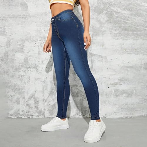 Jeggings for Women Stretchy High Waist Skinny Jeans with Pockets Jean Leggings High Rise Denim Pants Trendy 20253