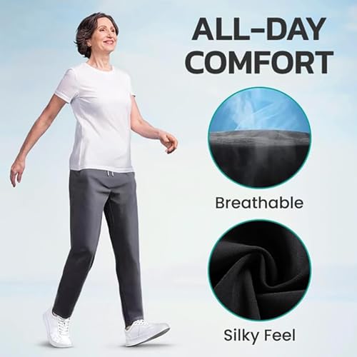 Palcomfy Pants, Glidepants Unisex Quick Dry Pull-on Stretch Pants, Adjustable Elastic Soft for Daily Wear2