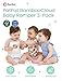 PATPAT Baby Girls Romper 3 - Pack with Bamboo Viscose, Newborn Footies with Snaps for Baby Infant Toddler Clothes Bodysuit, Veggie Pals, 6-9 Months