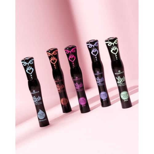 Image of Essence Lash PRINCESS curl & volume mascara, mascara, black, curl, volume, fibre brush, 12 ml (Pack of 2)