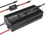 Capacity.Li 14.6V 100A LiFePO4 Charger for 12V with LCD & Ring Terminals