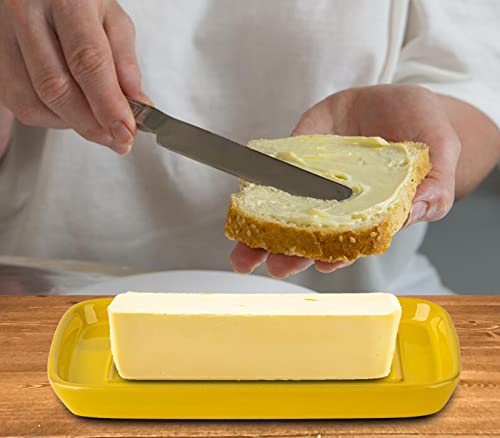 Save 50% on Ceramic Sunflower Butter Dish with Lid