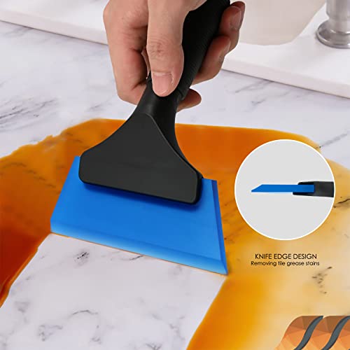 Ehdis Small Squeegee 5 Inch Rubber Window Tint Squeegee For Car, Glass, Mirror, Shower, Auto,Windows -Blue (Blue) #TOP3