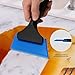 EHDIS Small Squeegee 5 inch Rubber Window Tint Windshield Scraper for Car,Glass, Mirror, Shower, Door,Bathroom Cleaning (Blue, 2)