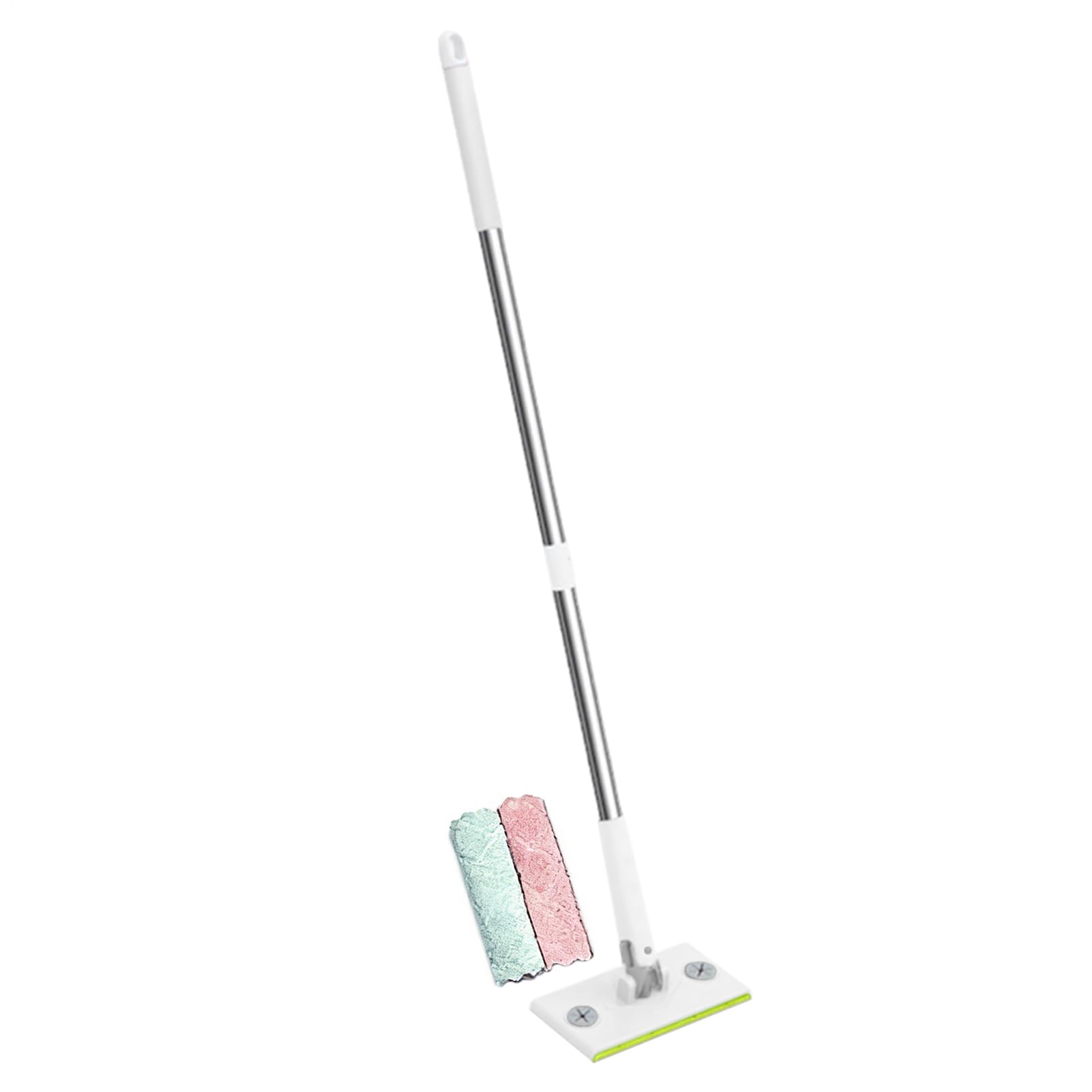 Fregona con clip y trapos para la limpieza de suelos con cabezal giratorio