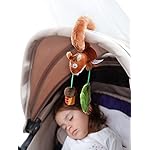 SIGIKID 41010 Anhänger Eichhörnchen Baby Activity On Tour Mädchen und Jungen Babyspielzeug empfohlen ab Geburt braun
