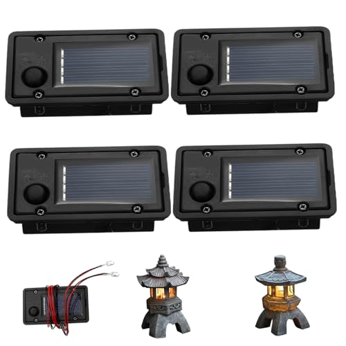 Hauts de remplacement de lumière solaire 4 pièces étanches haut de gamme pour allées