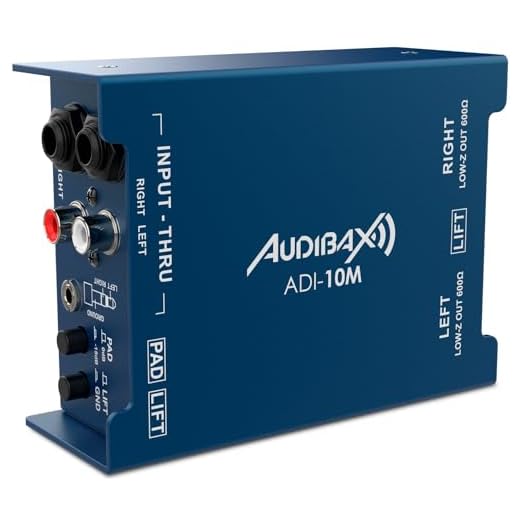 Audibax ADI-10M Caja DI Pasiva de 2 Canales