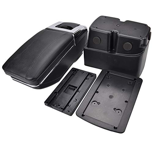 Accoudoir Pivotant Pour Ford Fiesta 2009-2017 - Noir, Rangement, Similicuir