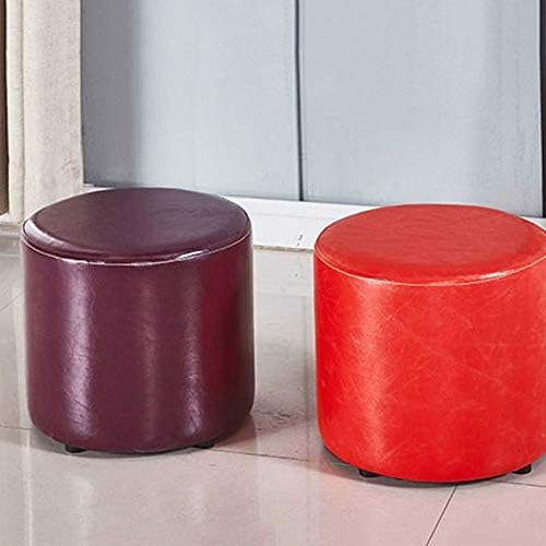 Tabouret de canapé en cuir avec couvercle, ensemble de rangement chic Null D