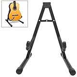 soporte de guitarra electrica Gomas de protección para evitar daños en el instrumento y ralladuras en los suelos.