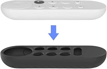 USTIYA Remote Case for Chromecast with Google TV Voice 4K HD Voice Control Cover (Black)