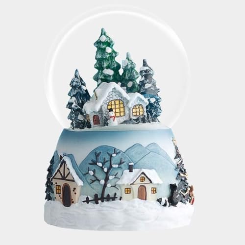 Caja de música navideña con globo de nieve sin ruidos mecánicos molestos 5