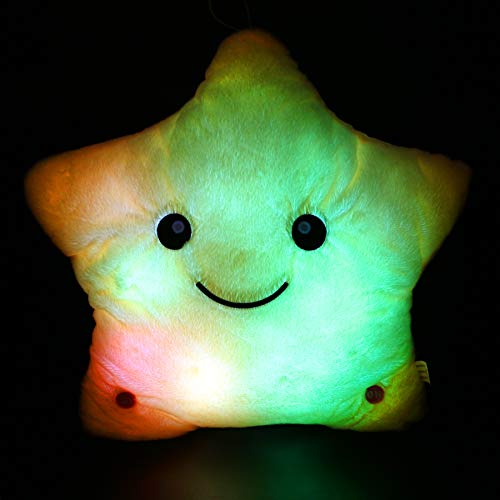 Bstaofy Glow Musical Twinkle Star Light up Lullaby Stuffed Toys Animated Soothe Kids Emotions Christmas Festival Gift for Toddlers, Yellow - Thumbnail 3