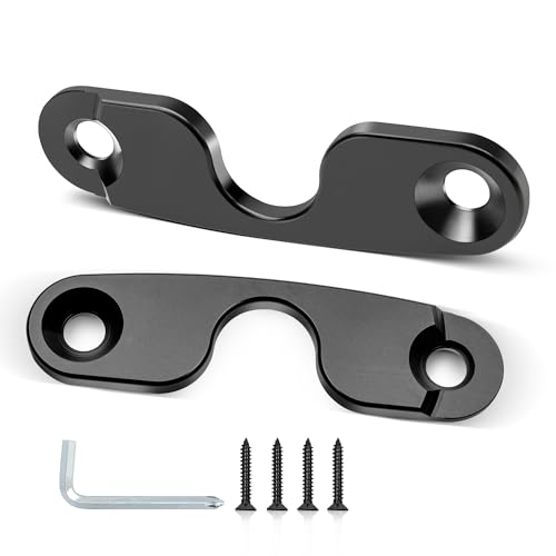 RED WOLF Aluminum Alloy Sun Visor Repair Kit for 2018-2023 Jeep Wrangler JK JL JT Gladiator Rubicon Sport Visor Clips Heavy Duty Visor Mounting Holder Fix Vehicle Sagging Sun Visor 2 Pack