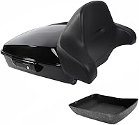 Vista 9 de TCMT Juego de Almohadillas de Respaldo Envolvente para Maletero de Motocicleta Modificado Compatible con Harley 2014-2025 Touring CVO Road King Road