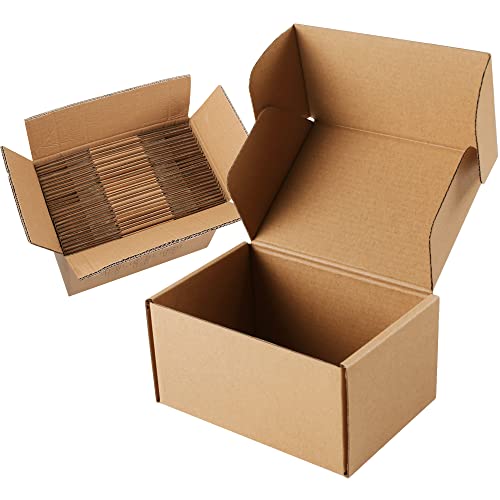 Lot de 30 boîtes d'expédition en carton ondulé marron de 22,9 x 15,2 x 10,2 cm