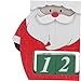 CONGARTENO Santa Claus Countdown Calendar Wooden Countdown Blocks Festive Table Sign for Holiday Decor Stylish Wooden Desk Calendar for All Festive Occasions