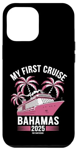 My First Cruise Bahamas 2025 - Maglietta rosa con nave tropicale Custodia per iPhone 12 Pro Max