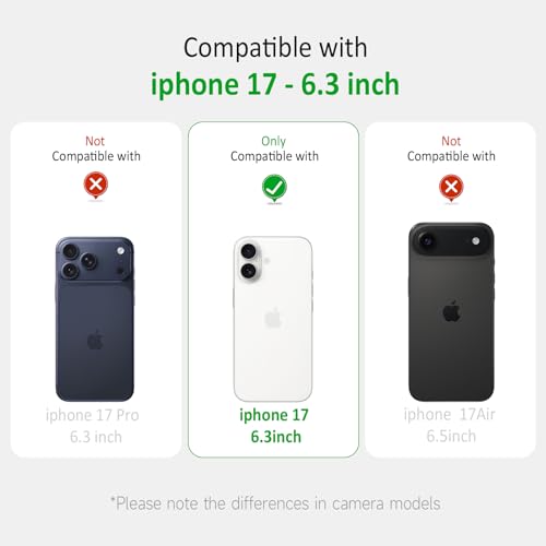 YESPURE for iPhone 17 Phone Case Clear Case Women Adjustable Neck Cord Lanyard Crossbody Strap Cover Transparent Soft Bumper TPU Shockproof Anti-Yellowing Protective Case Cover for iPhone 17 - Gray by YESPURE - Used condition - Image 7