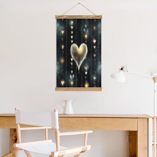 Arte de pared de amor brillante que transforma tu dormitorio en un refugio 5